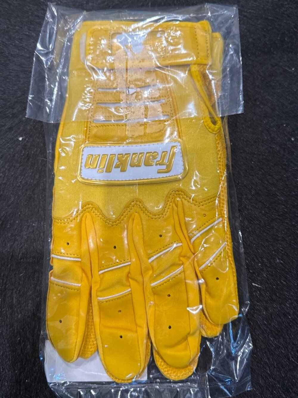 Franklin Sports Cfx Pro Batting Gloves Adult XL Yellow Mlb Official Quality